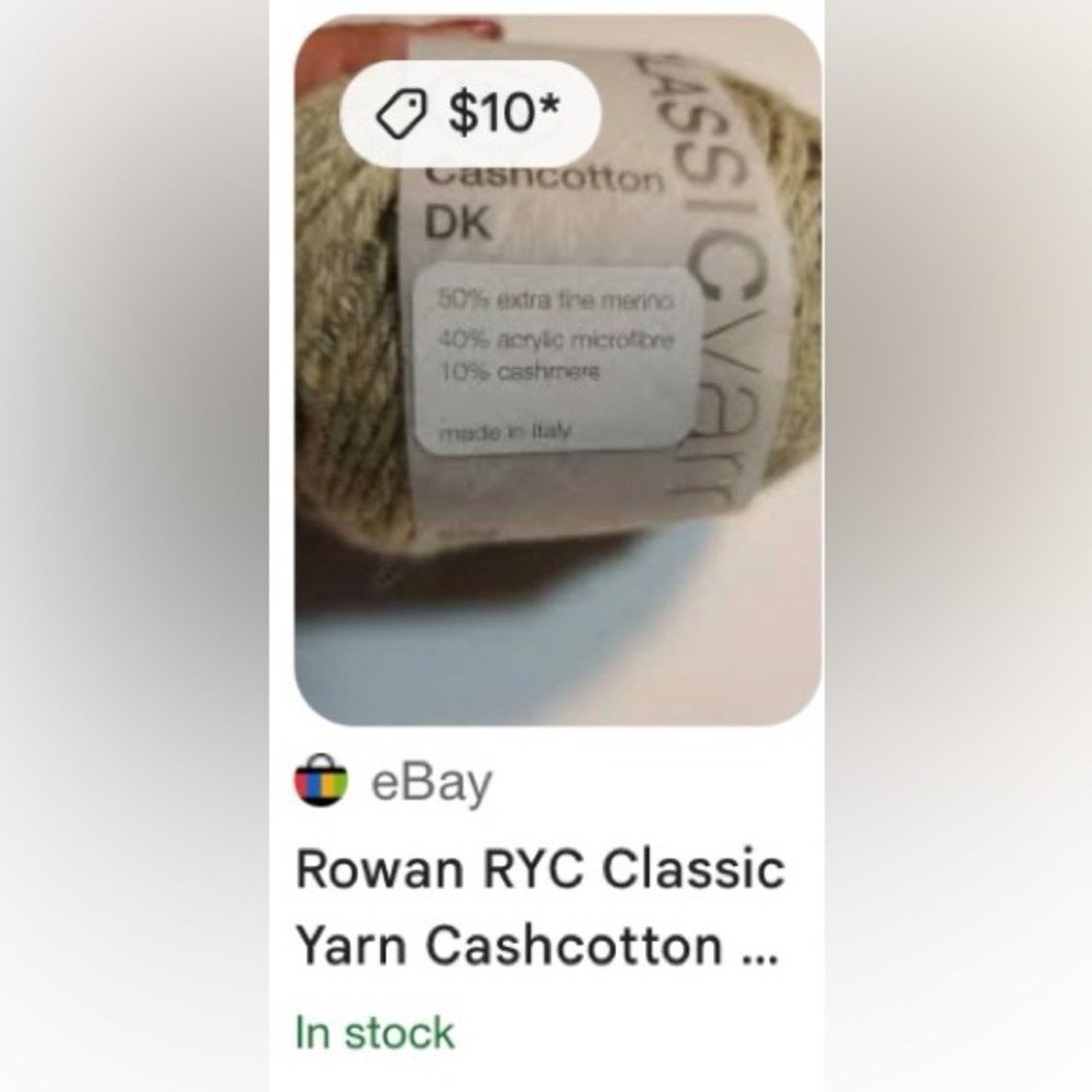 12 Skeins NWT! Rowan RYC Cashsoft DK Classic 57% Merino Wool 10% Cashmere Bundle - Picture 9 of 9